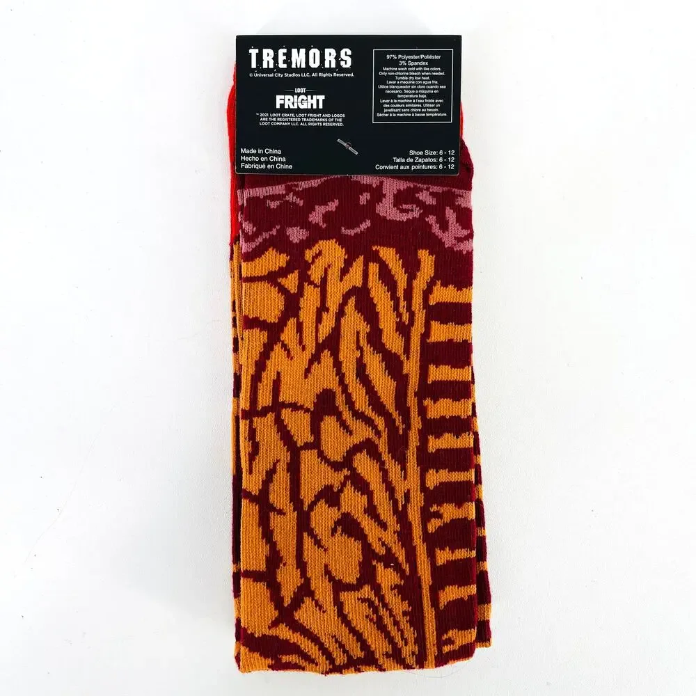 Loot Wear Exclusive Tremors Crew Socks Loot Fright 2021 Shoe Sz 6-12 Loot Crate